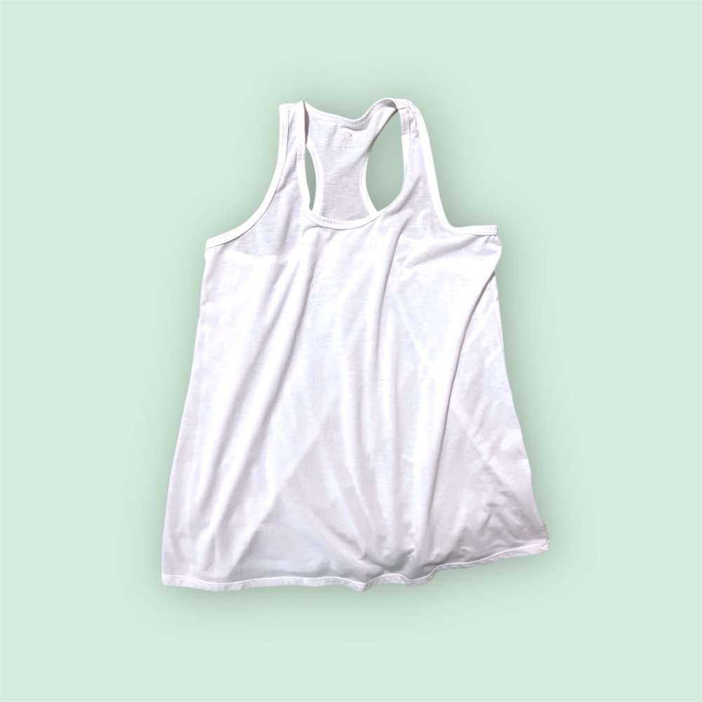 White Racerback Tank Top